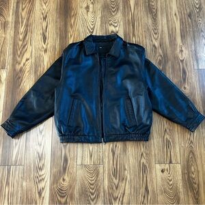 Croft & Barrow Black Leather Jacket